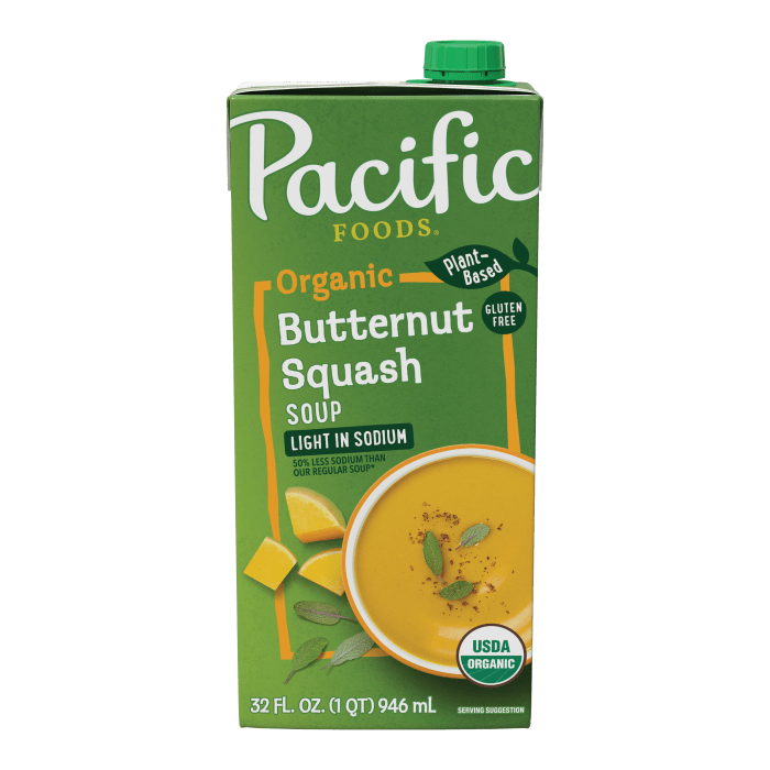 Light Sodium Organic Butternut Squash Soup