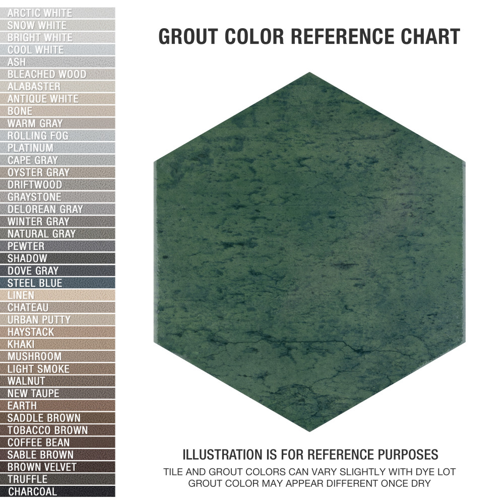 Sample – Capri Hex Oliva Porcelain Floor and Wall Tile