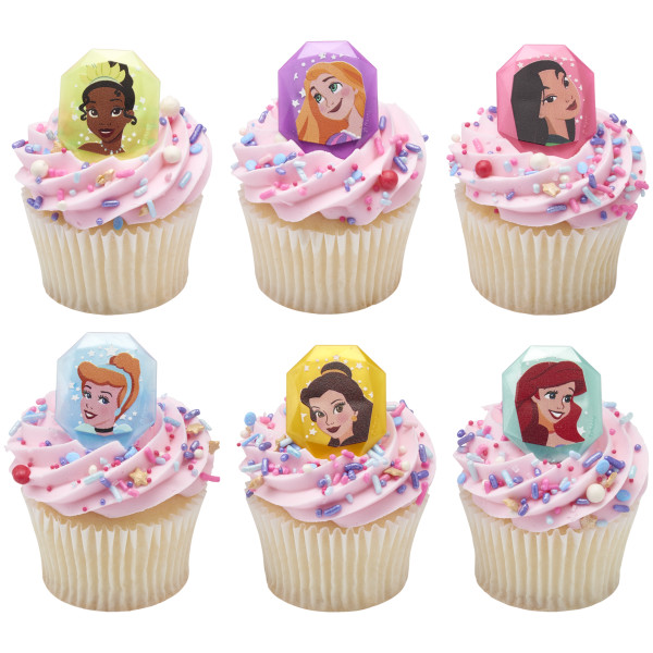Disney Princess Characters Cupcake Rings