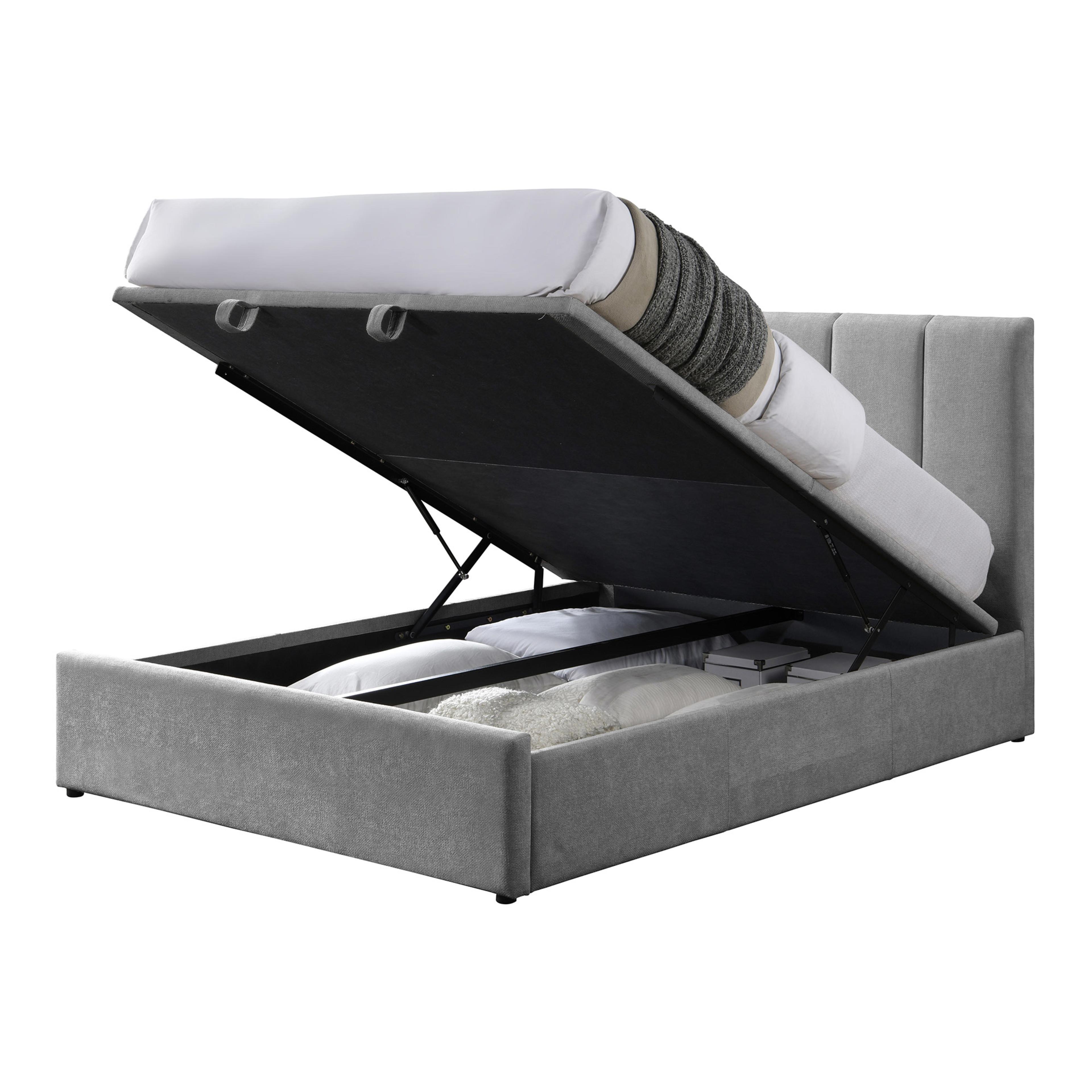 Product image of the  Harlow Bed Frame, Gas Lift Base, Dark Grey from Forty Winks