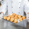 Two-thirds-size ¾-inch-deep Super Pan V® stainless steel steam table pan