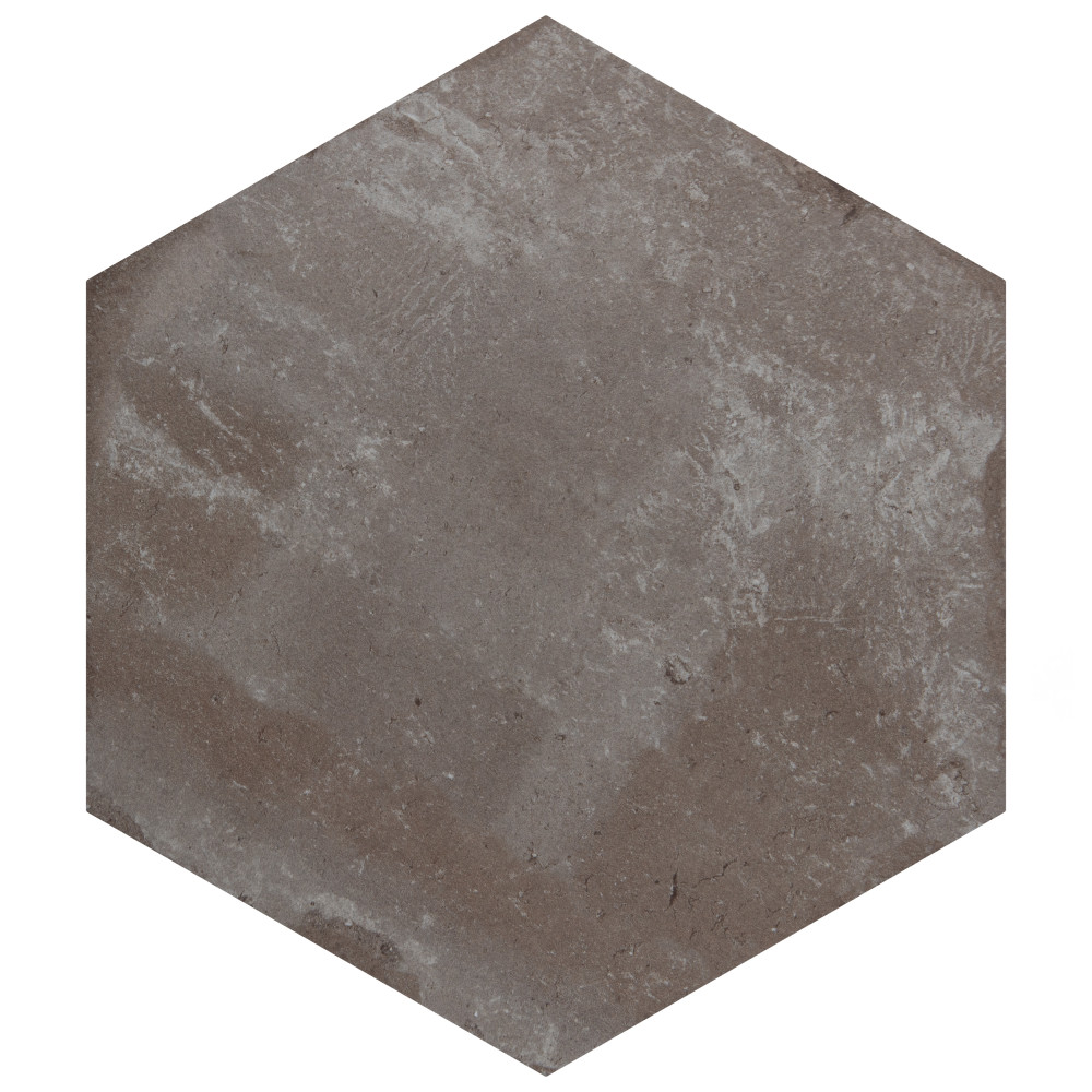 Brickyard Hex Olive 8-1/2 in. x 9-7/8 in. Porcelain Floor and Wall Tile