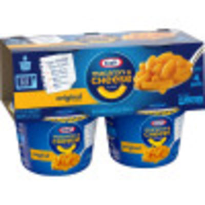 Kraft Original Macaroni & Cheese Dinner, 4 ct Pack, 2.05 oz Cups