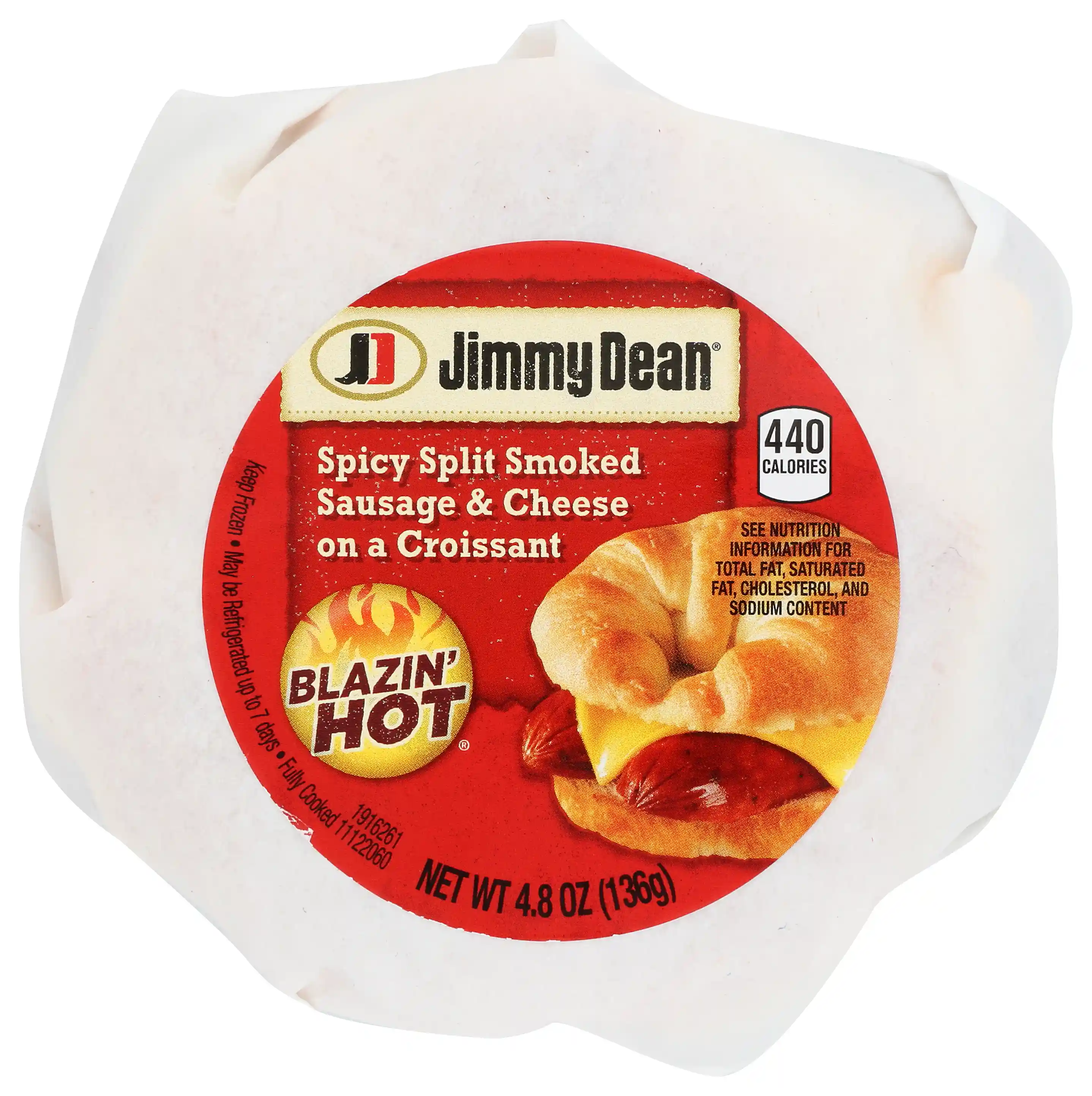Jimmy Dean® Butcher Wrapped Blazin' Hot® Spicy Split Smoked Sausage & Cheese Croissant_image_31
