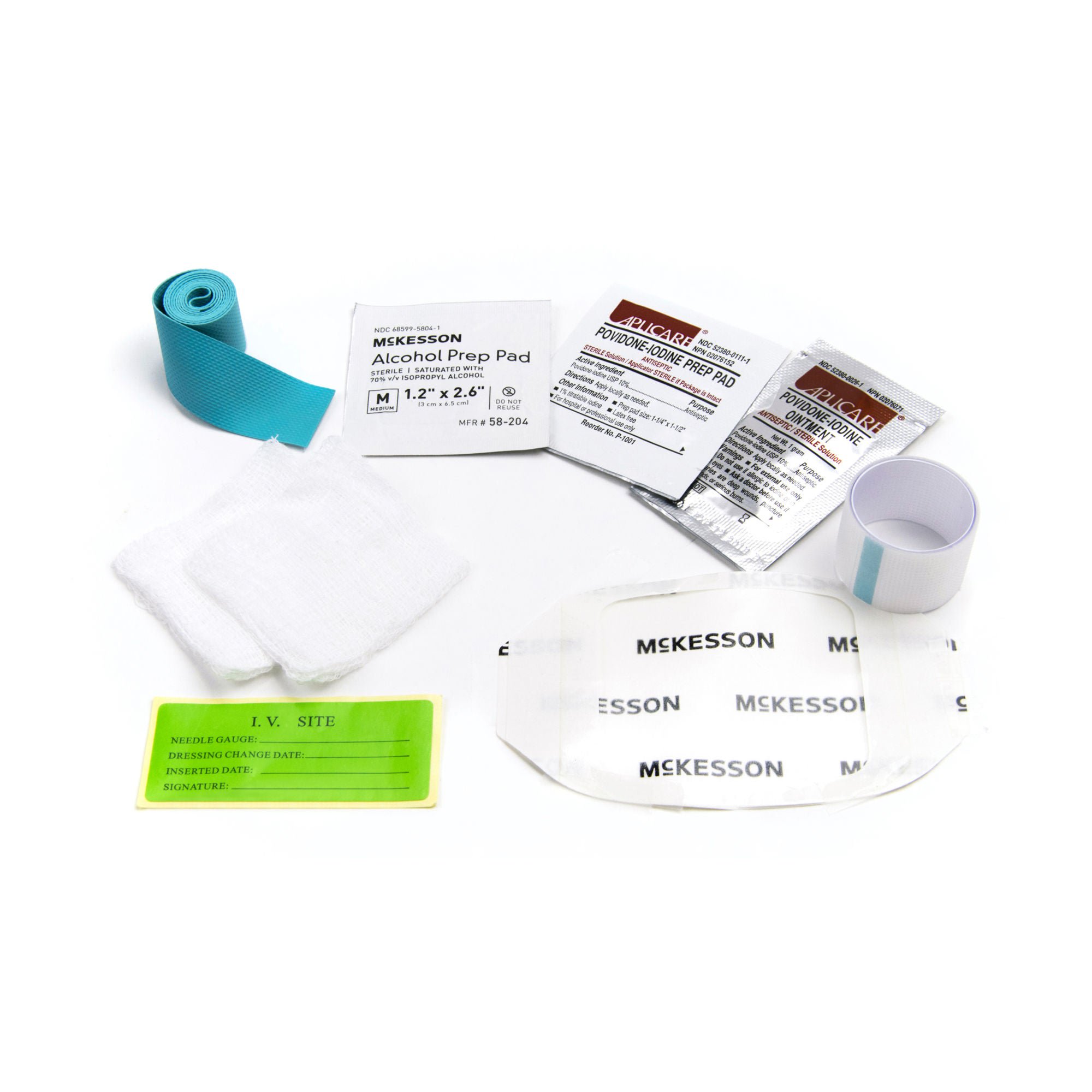 McKesson IV Start Kit with PVP Prep Pad & PVP Ointment
