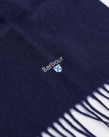 Plain Lambswool Scarf Classic Navy