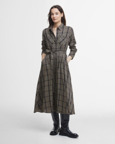 Claudia Check Midi Dress Multi