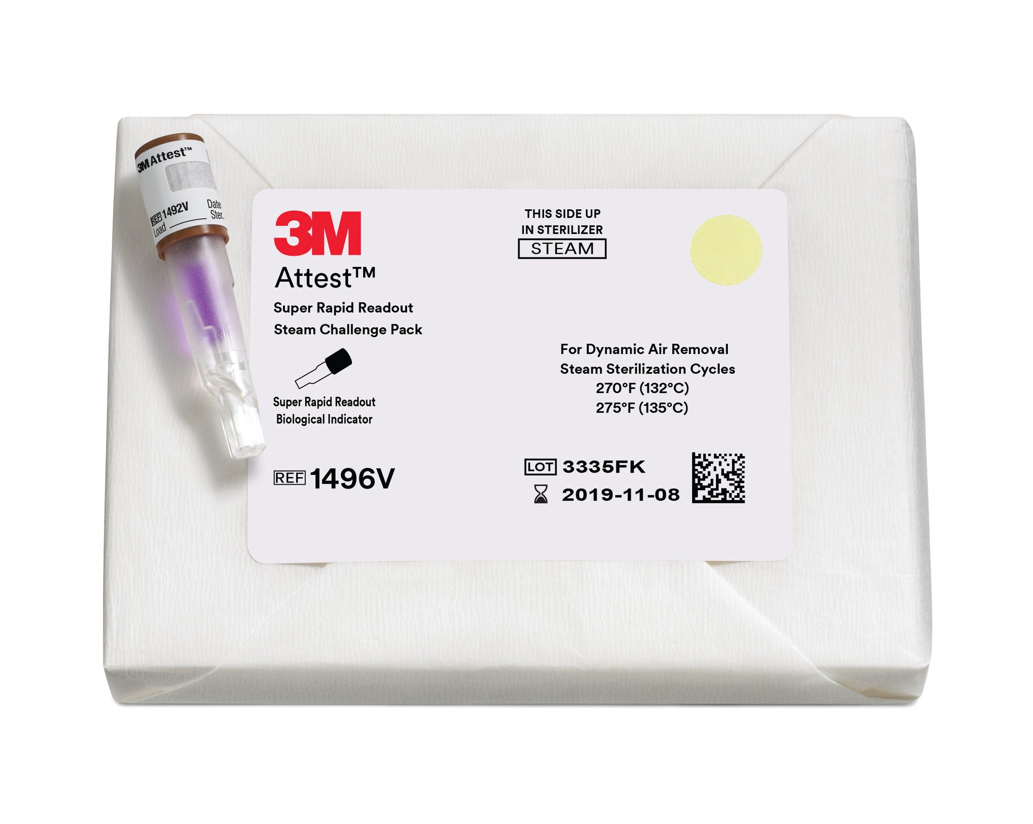 Solventum Corporation ATTEST RAPID STM PK 24/CS INDICATORS (24) W/CONTROLS (5)