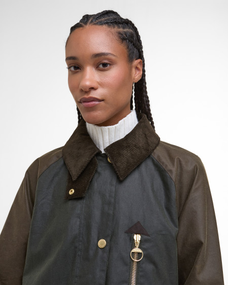 Evette Waxed Car Coat