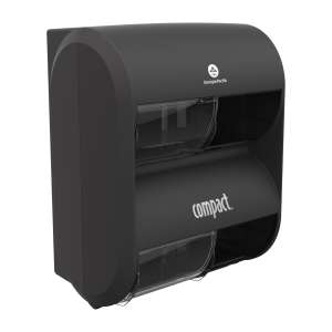 Georgia Pacific, Compact Quad Plus, Coreless Bath Tissue Dispenser, Black