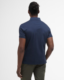 Premium Tartan Pique Polo Shirt Classic Navy