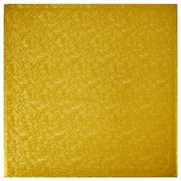 12" Square Gold Foil Cake Board