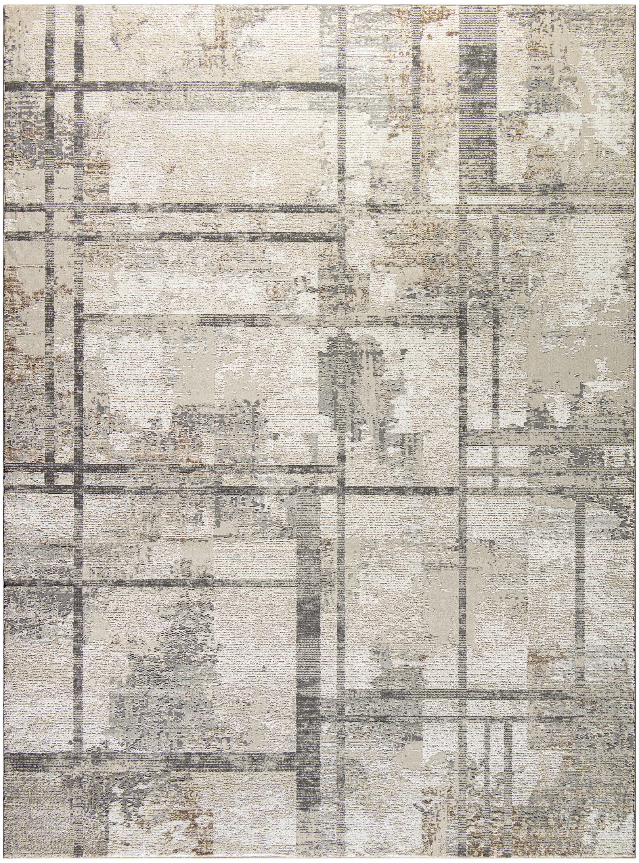 Nourison Sustainable Trends 9' x 12' Ivory Multicolor Modern Indoor Rug