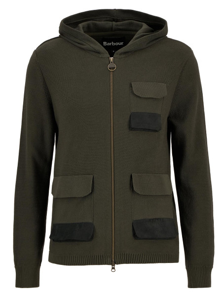 Felpa con cappuccio lavorata a maglia multitasca Barbour x TO KI TO Felpa con cappuccio lavorata a maglia multitasca Barbour x TO KI TO