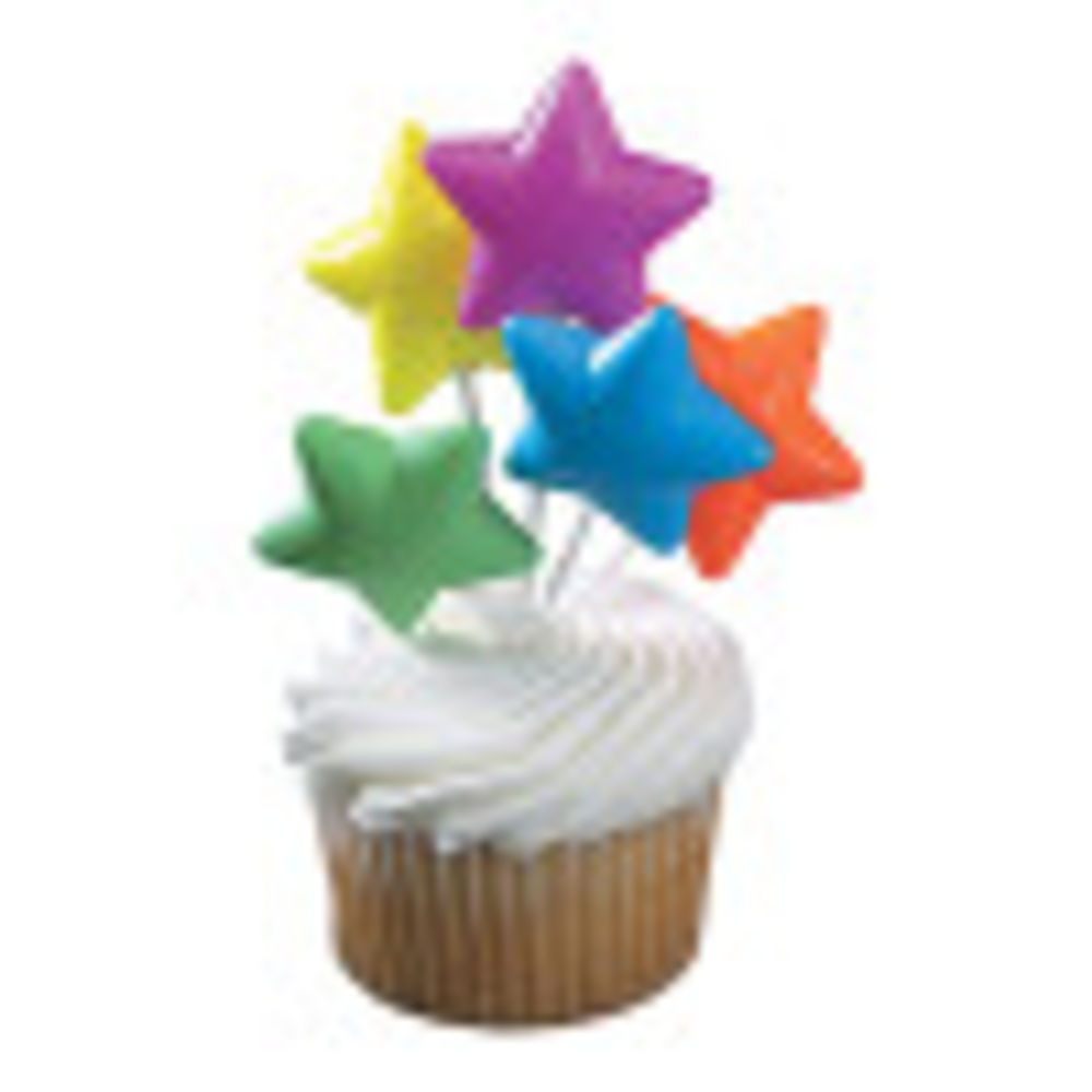 Image Cake Bright Star Shaped Balloon Cluster
