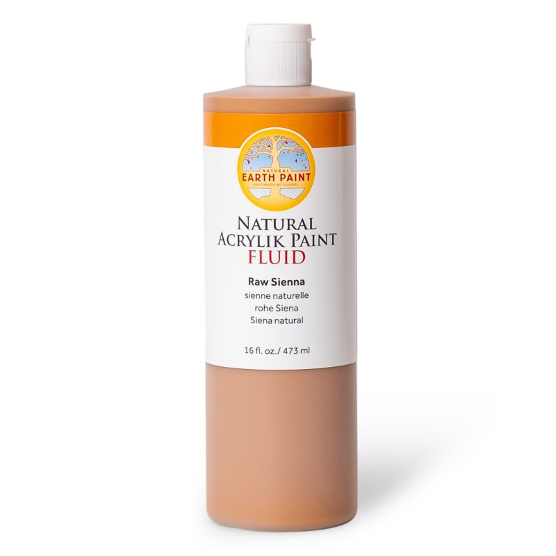 Natural Fluid Acrylik Paint, 16 oz, Raw Sienna