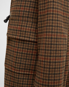 Melody Check Wool Duffle Coat 
