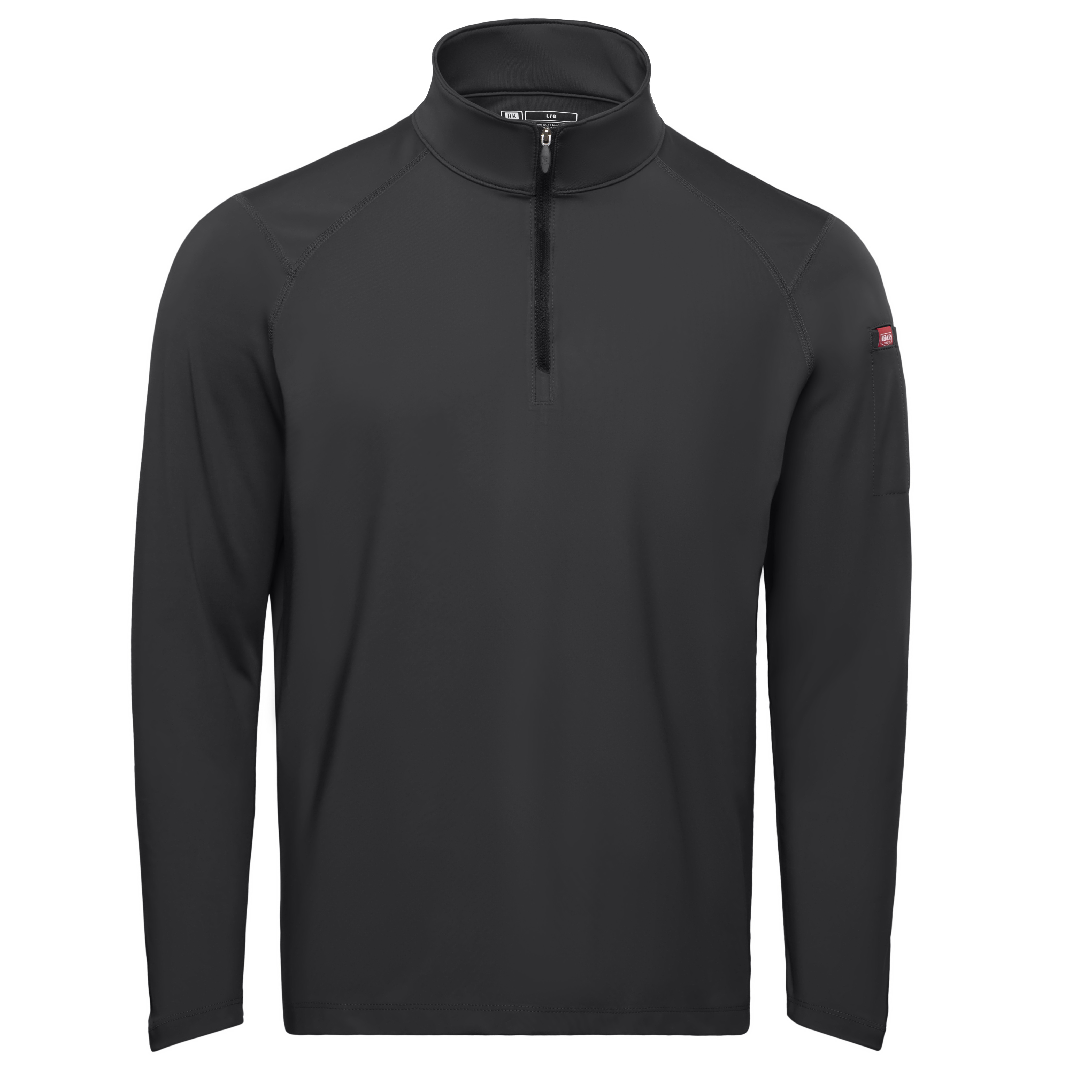 Men‘s Performance Quarter Zip Cadet Collar Pullover-Red Kap
