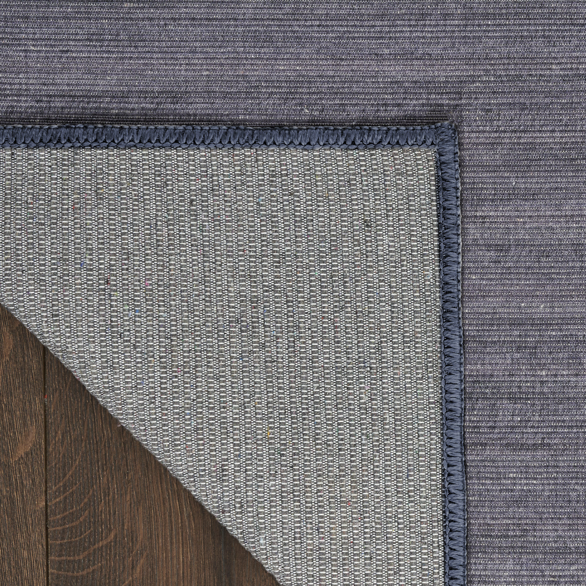 Nourison Washable Essentials 7'10" x 9'10" Navy Modern Indoor Rug