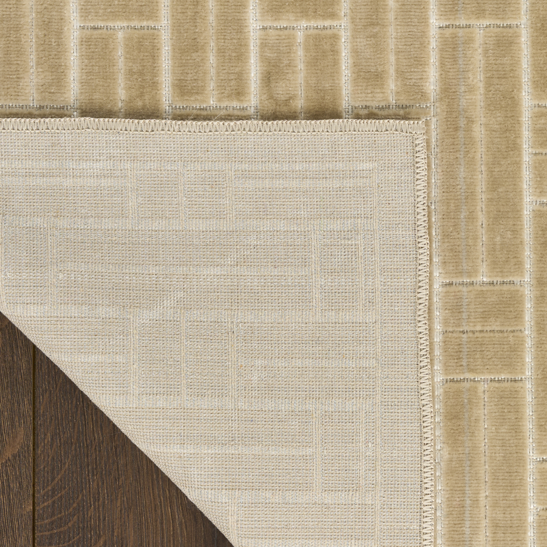 Nourison Washable Charm 2' x 3' Beige Ivory Modern Indoor Rug