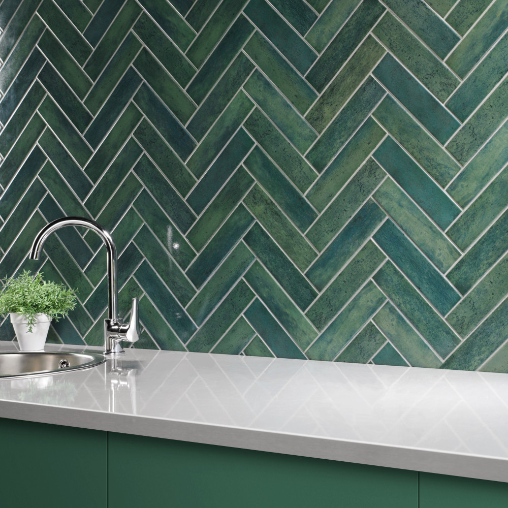 Sample – Capri Brick Oliva Porcelain Floor and Wall Tile