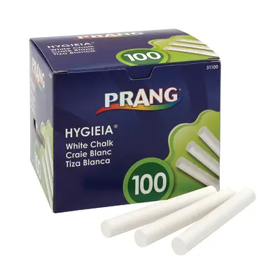 Prang Board Chalk, 3.25 x .375 Inch Sticks, White, 100 Pieces 