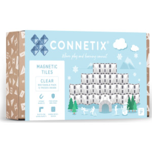 Magnetic Tiles Clear Rectangle Pack, 12 Pieces