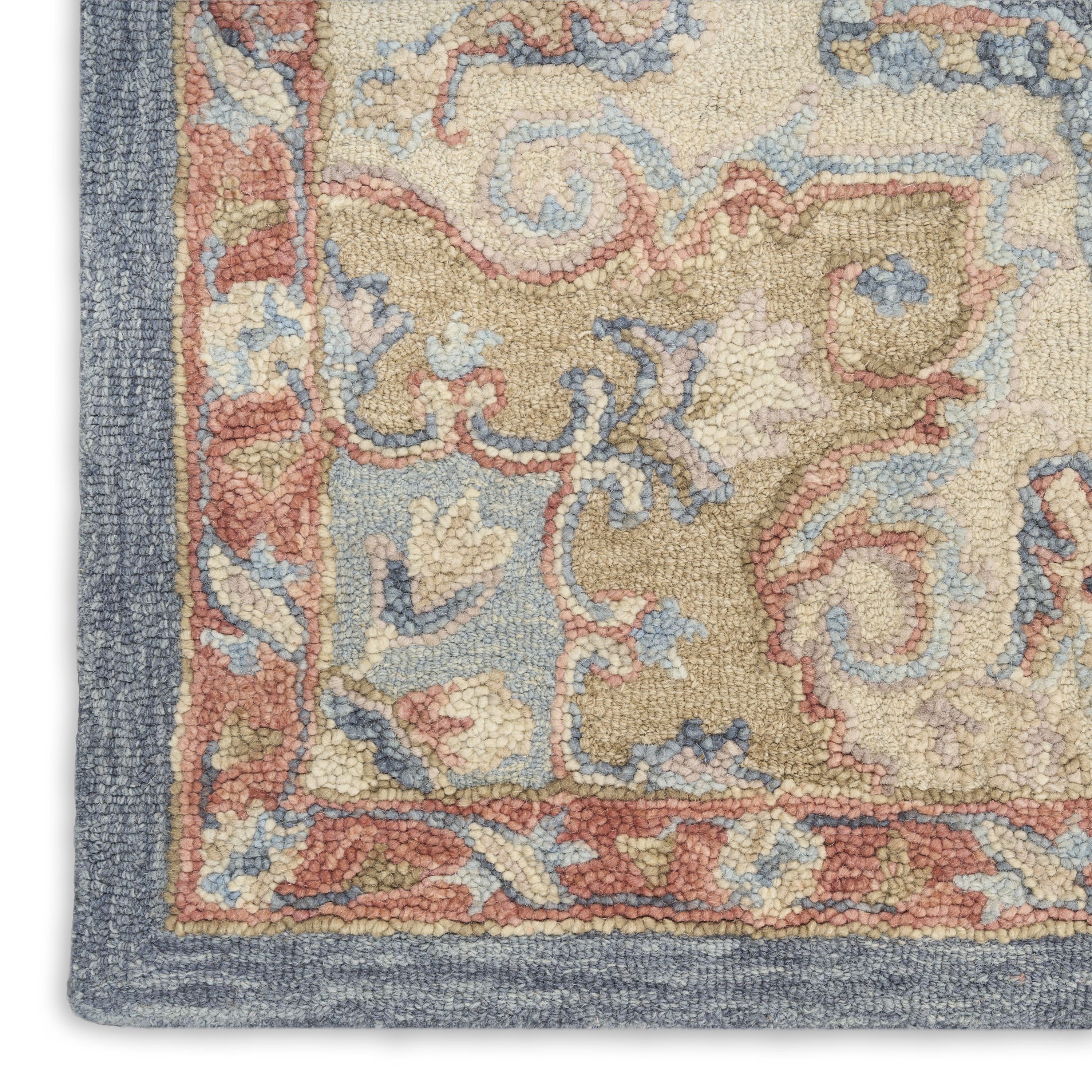 Nourison Maison 9'9" x 13'9" Blue Ivory Vintage Indoor Rug