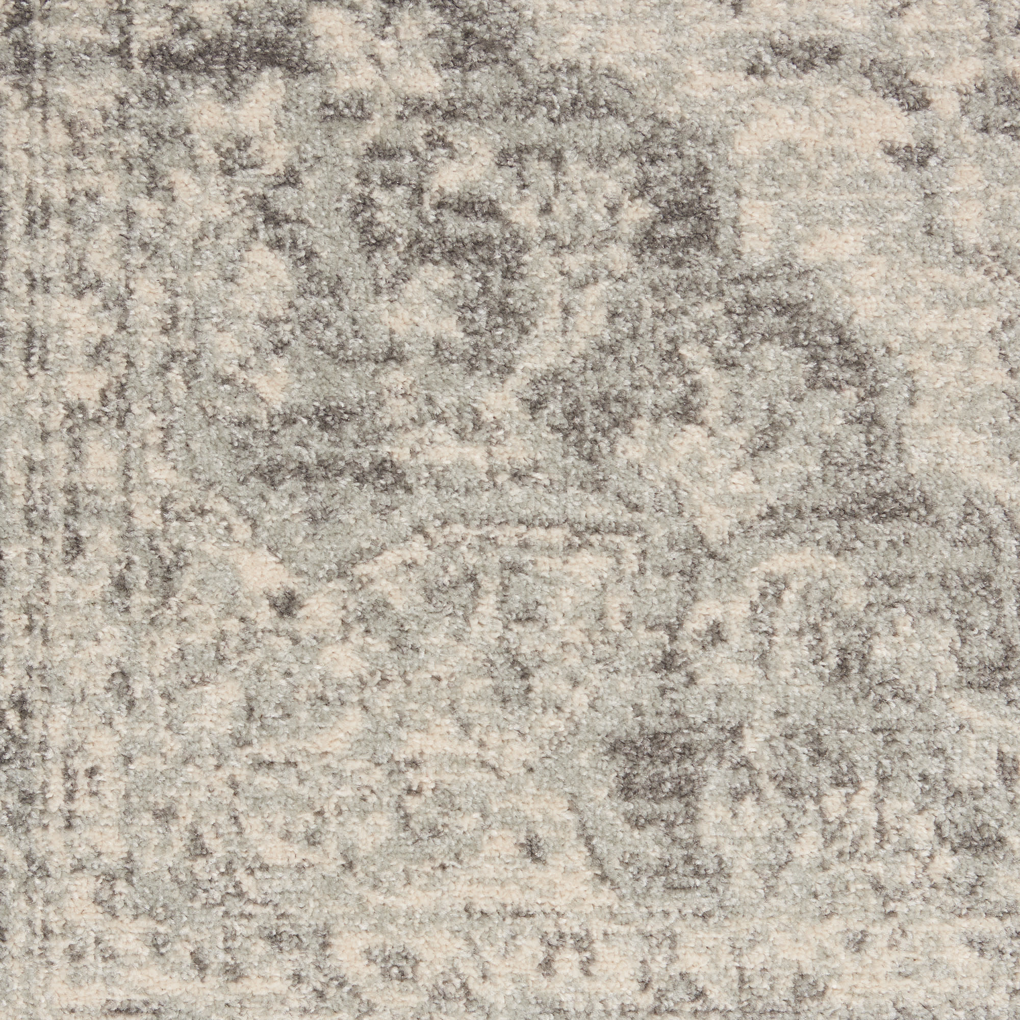 Nourison Tranquil 5'3" x 7'3" Ivory Grey Vintage Indoor Rug