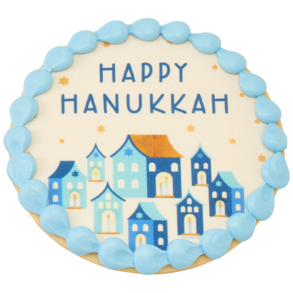 Happy Hanukkah PhotoCake® Edible Image®