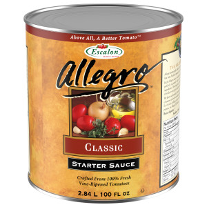 ESCALON ALLEGRO base de sauce Sugo di Pomodoro – 6 x 2,84 L image