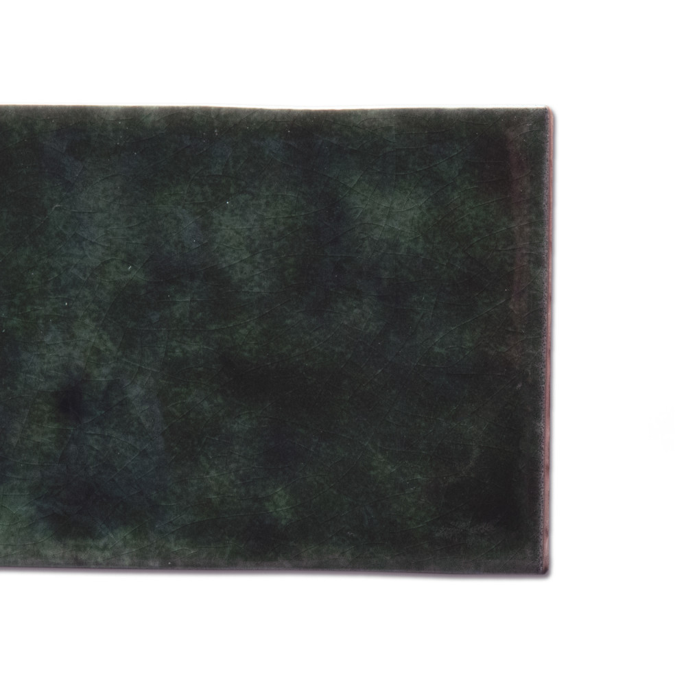 Menorca Forest Black 2-1/2 in. x 12-7/8 in. Ceramic Wall Tile