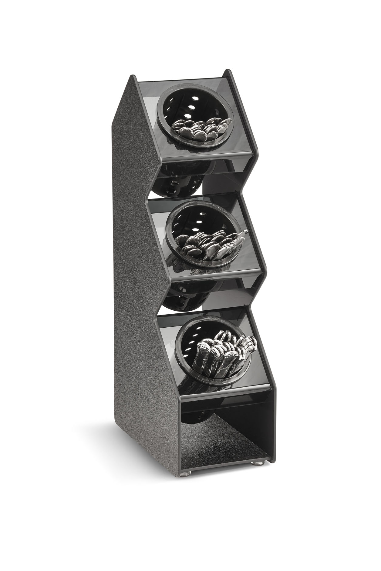 vertical countertop flatware organizer with removable