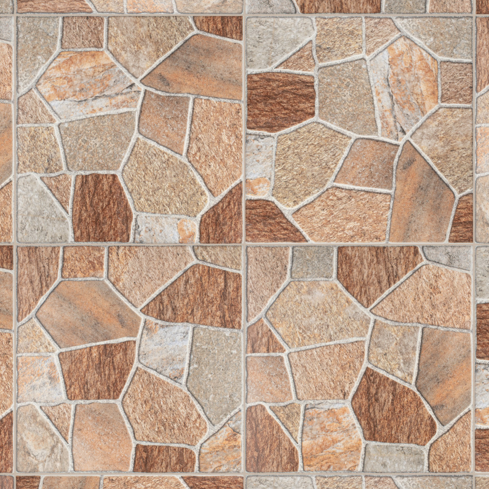 Leticia Beige 17.75x17.75 Square Ceramic Floor and Wall Digital Pattern