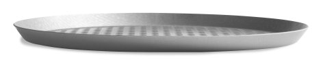 13-inch extra-perforated press-cut pizza pan with Clear Coat anodized finish