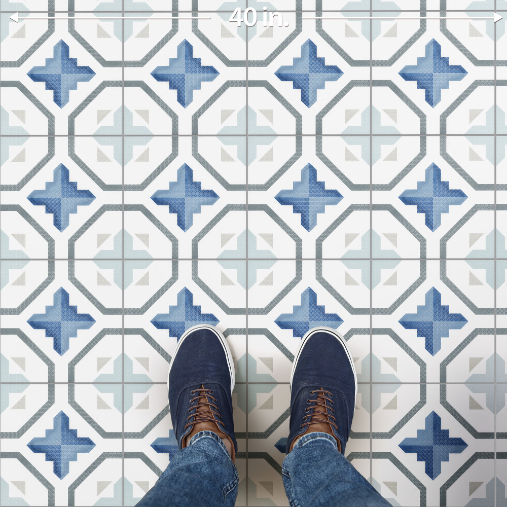 Sample – Prisma Blue Porcelain Floor and Wall Tile