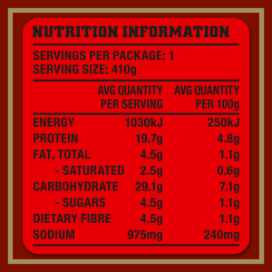  Heinz® Big Eat™ Peppered Steak & Onion Canned Meal 410g 