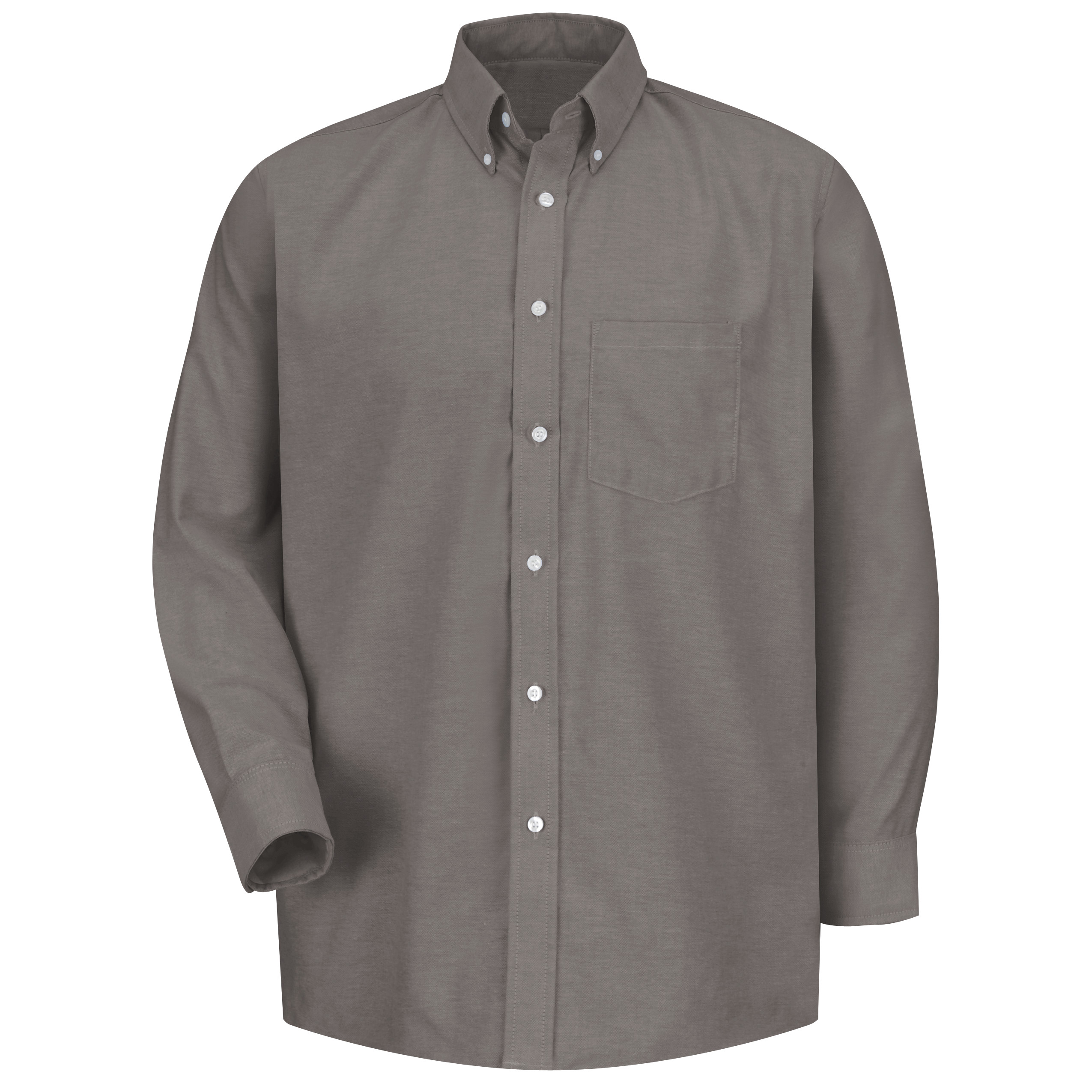 Men‘s Long Sleeve Executive Oxford Dress Shirt-Red Kap