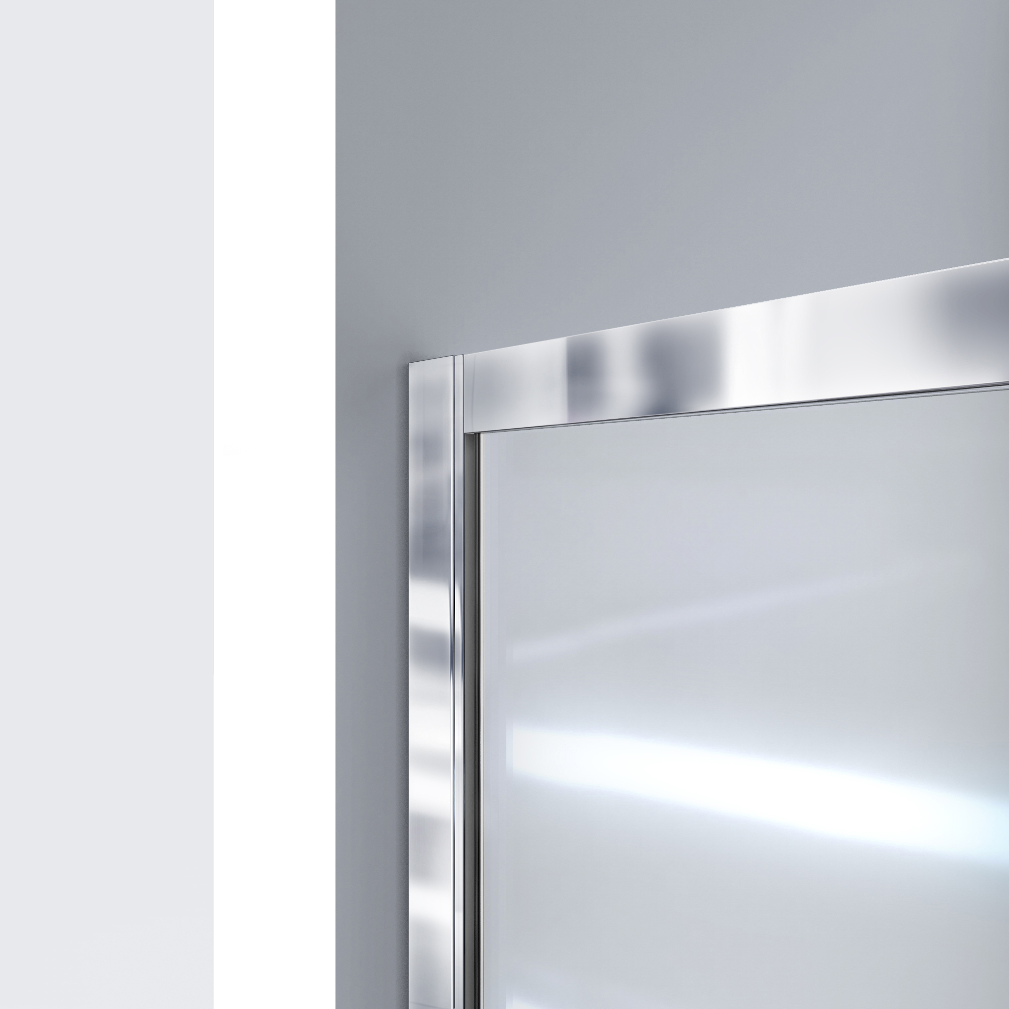 Mahalo 56 - 60 inch W x 58 inch H Semi-Frameless Sliding Tub Door