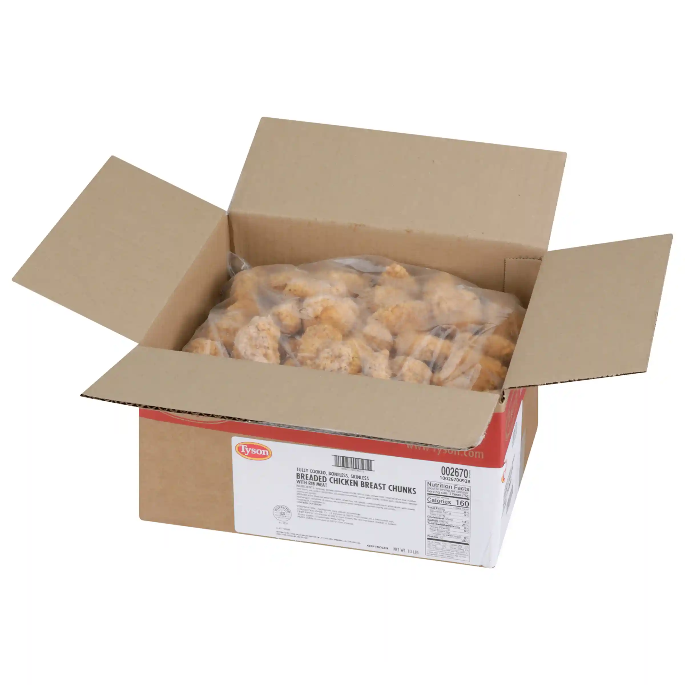 Tyson® Fully Cooked Breaded Chicken Breast Chunks_image_4