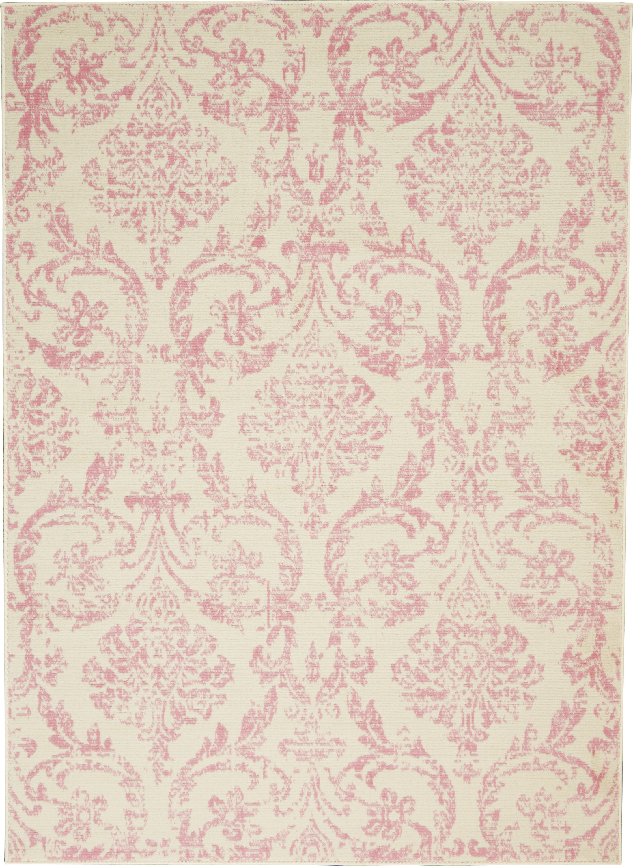 Nourison Jubilant 6' x 9' Ivory Pink Vintage Indoor Rug