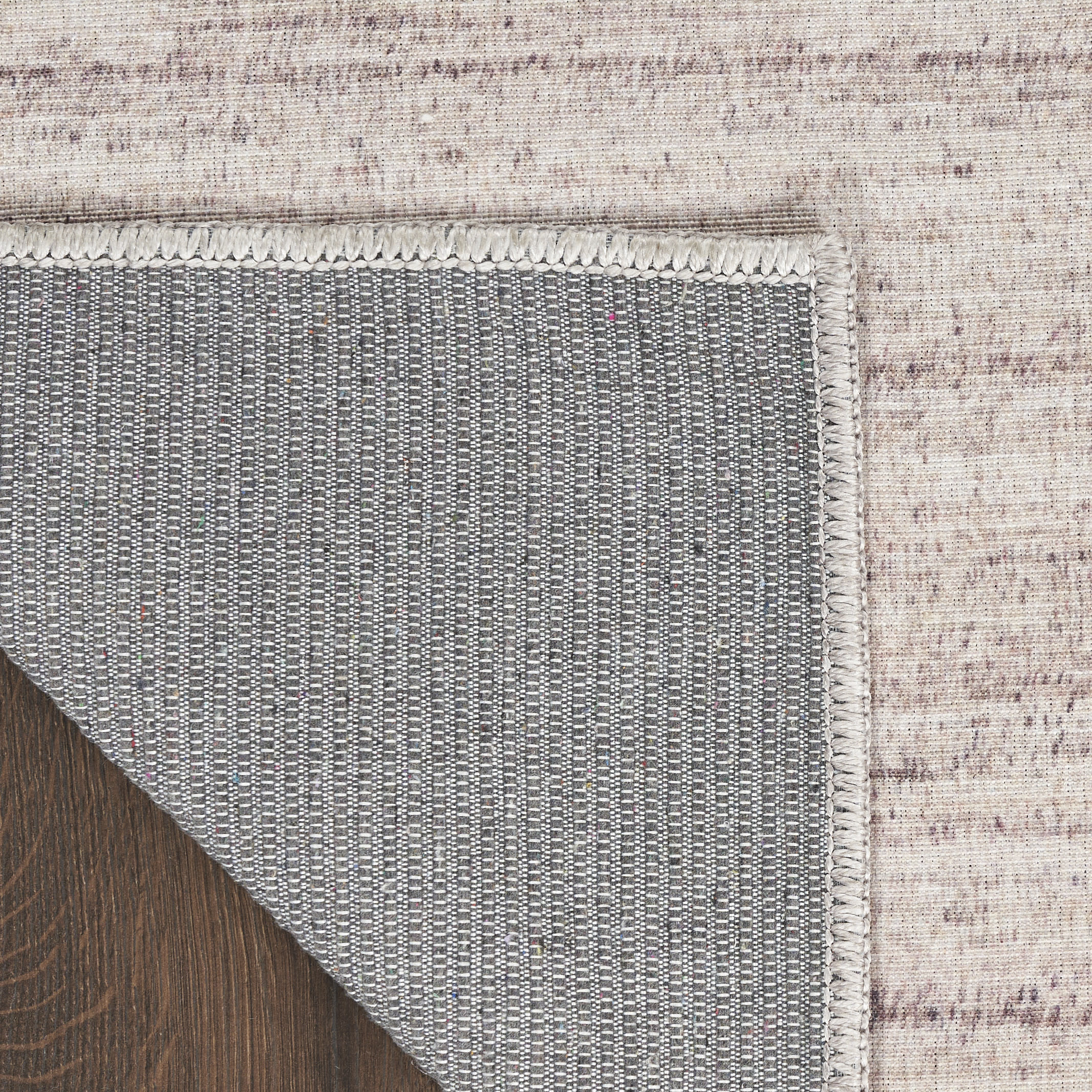 Nourison Washable Essentials 9'2" x 12' Ivory Mocha Modern Indoor Rug