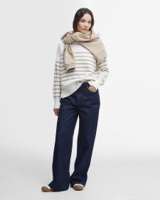 Shelly Striped High-Neck Jumper 