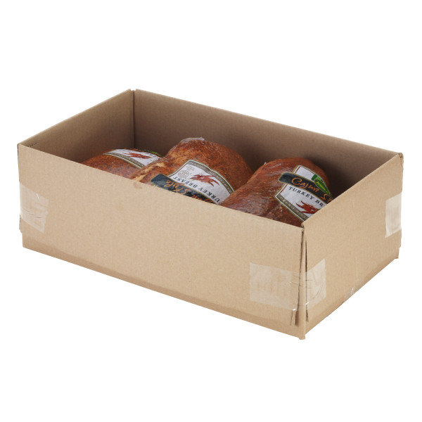 JENNIE-O(r) Premium Seasoned Cajun Style Turkey Breast, 3pc . C1RM - Front Right Open Case (Hi Res)