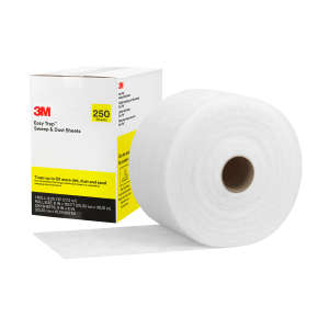 3M, Easy Trap™, 3M™ Easy Trap™ Sweep & Dust Sheets, White, 5 in X 6 in Sheets, 125 ft roll, 2 rolls/case, Non-woven, White, 6 in