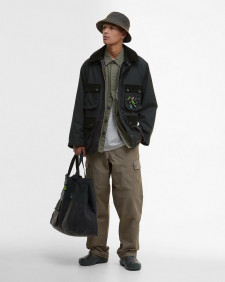 Giacca cerata Bedale oversize Barbour x Crocs 