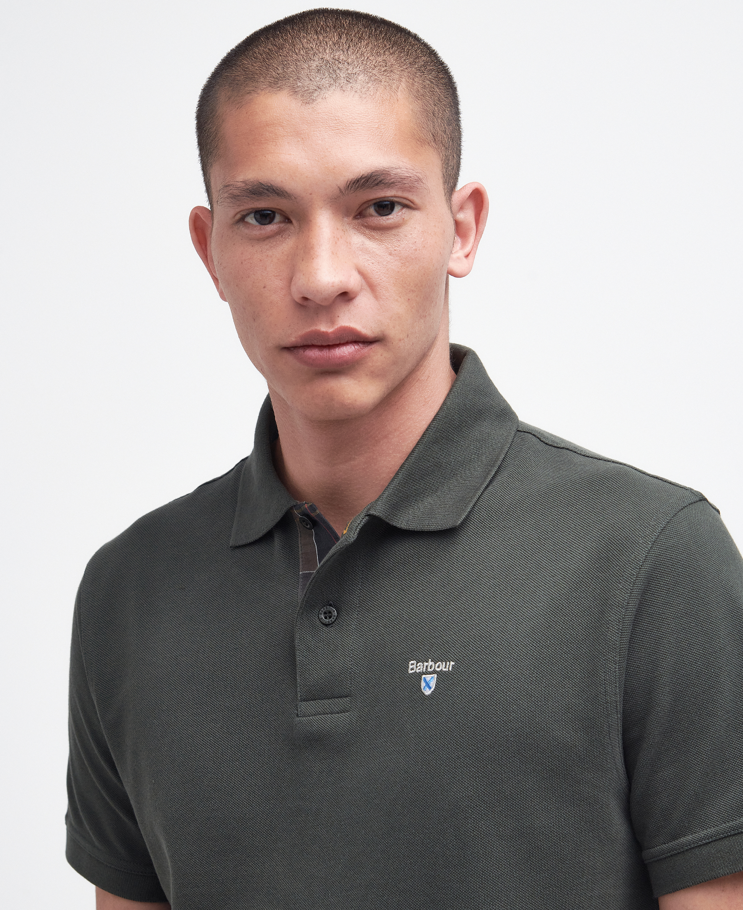 Tartan Pique Polo Shirt image number 3