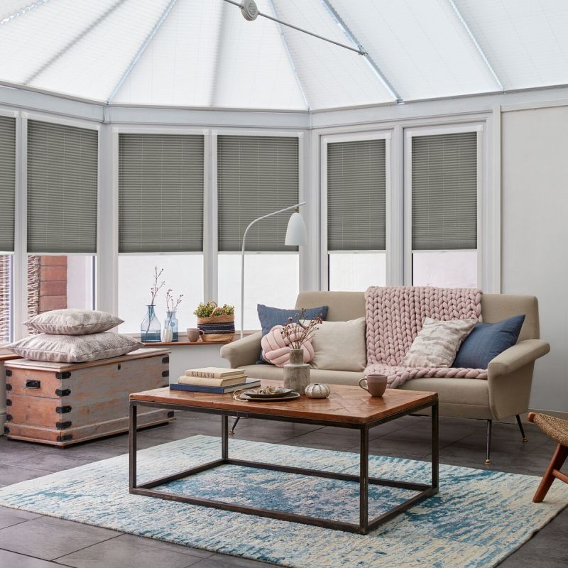 Arran Slate Pleated blind