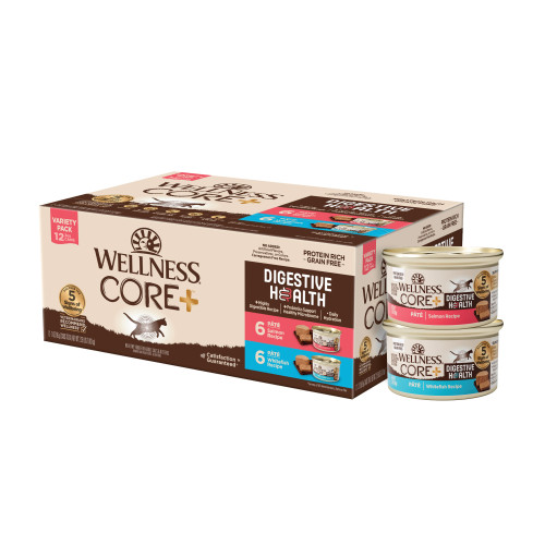 Wellness CORE+ Digestive Health Salmon & Whitefish Front packaging
