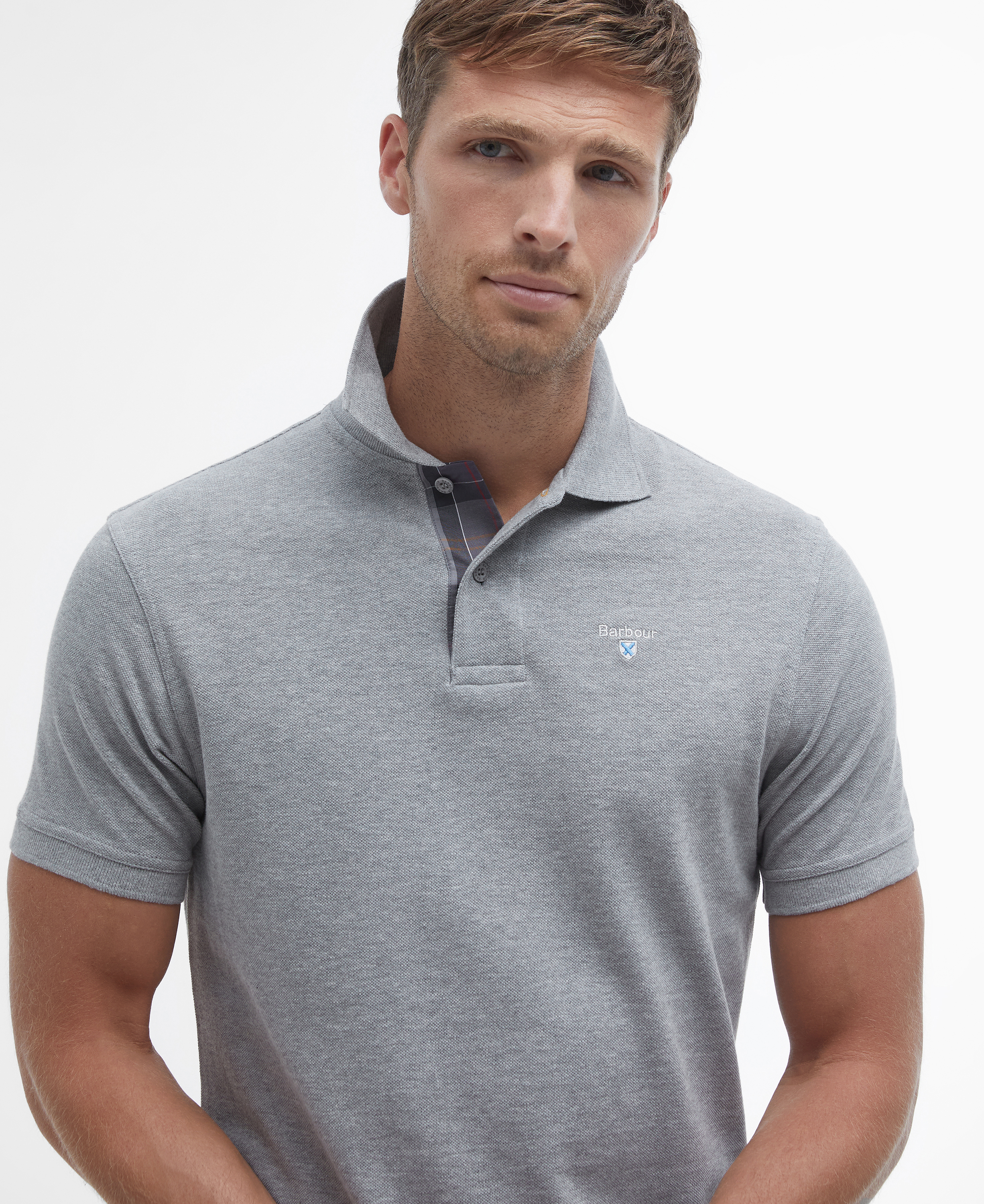 Tartan Pique Polo Shirt image number 3